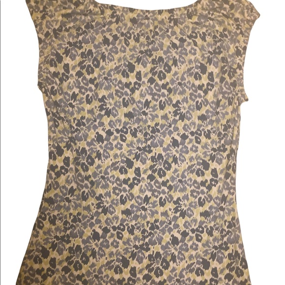 Beige, Yellow and Blue Ann Taylor LOFT Top - Picture 2 of 3